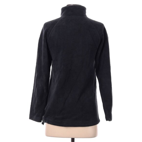 Armani Jeans Black Fleece Sweater Jacket Size 4 Made in Italy - Picture 2 of 2